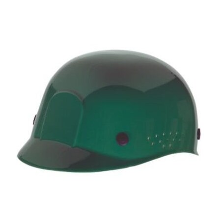 Msa Safety Cap, Bump, Suspension Withsweatband, Green 10033655